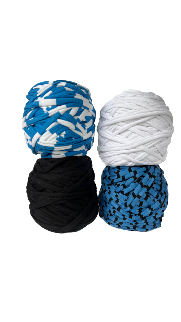 Трикотажная пряжа вторичного производства, 2000 гр., "Набор 17"