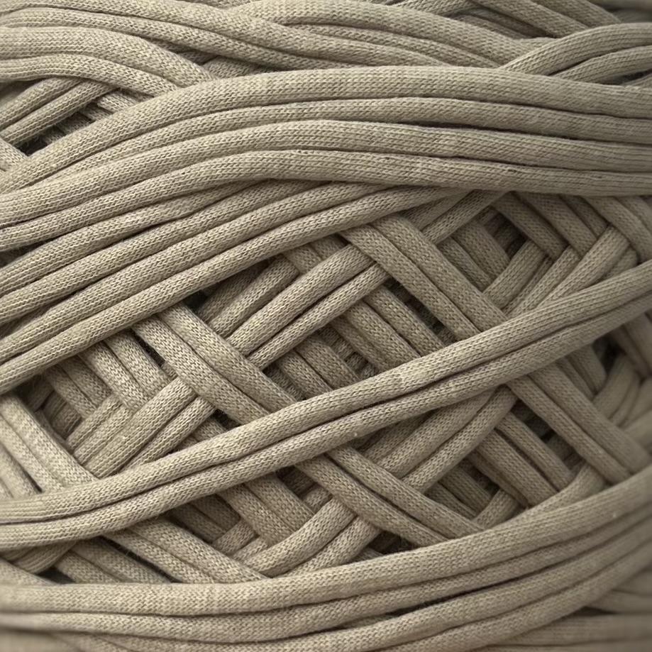 Трикотажная пряжа вторичного производства, 500 гр., цвет "Зелёно-бежевый"