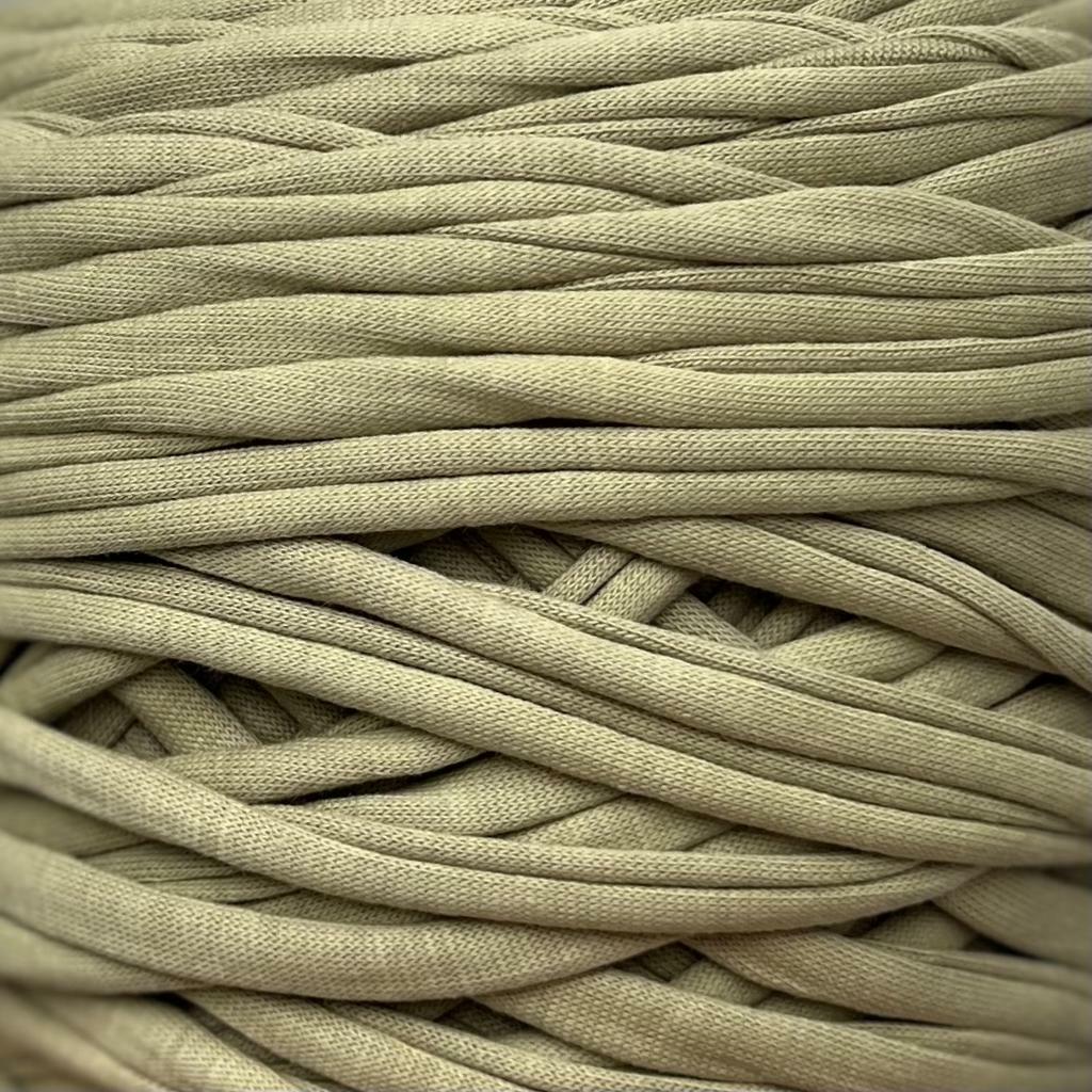 Трикотажная пряжа вторичного производства, 500 гр., цвет "Зелёный тростник"