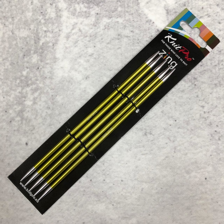 Knit Pro спицы чулочные Zing 15 см/3,5мм