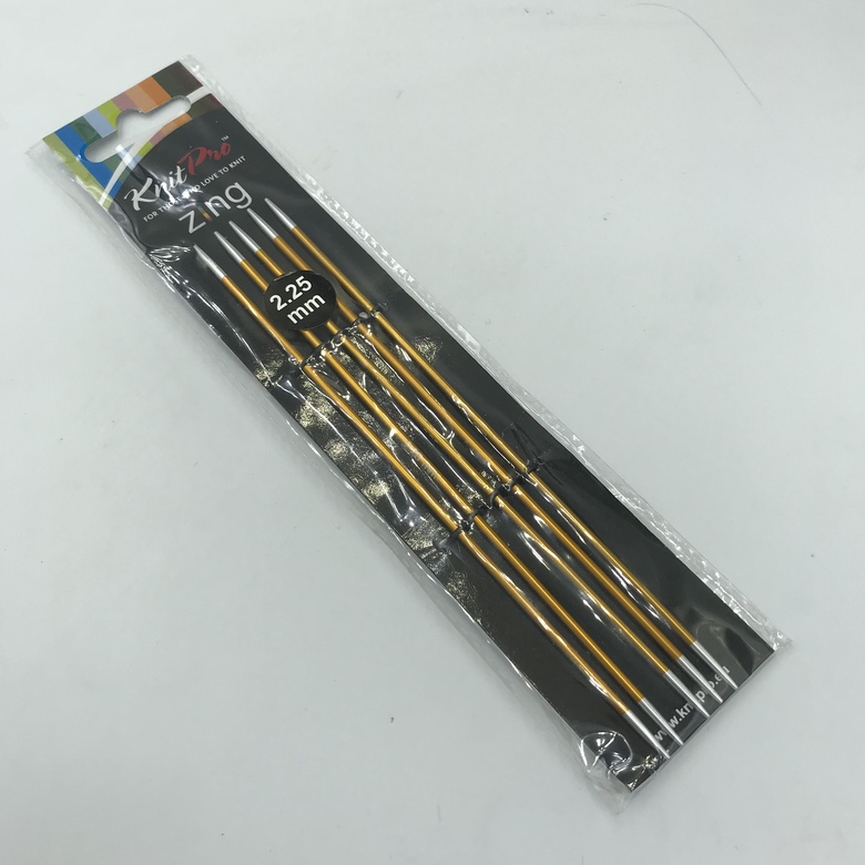 Knit Pro спицы чулочные Zing 15 см/2,25мм