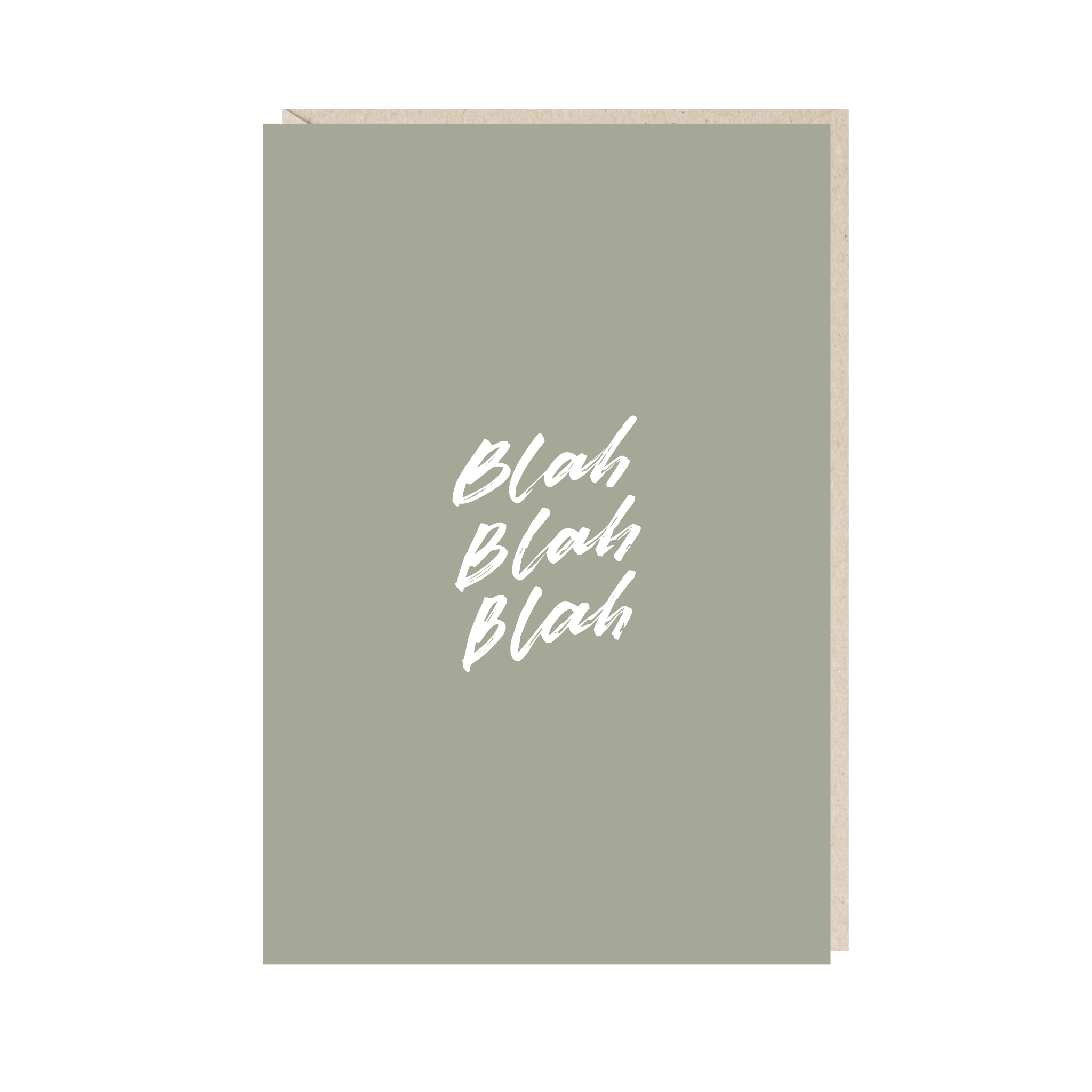 Открытка 10х15. Blah blah blah