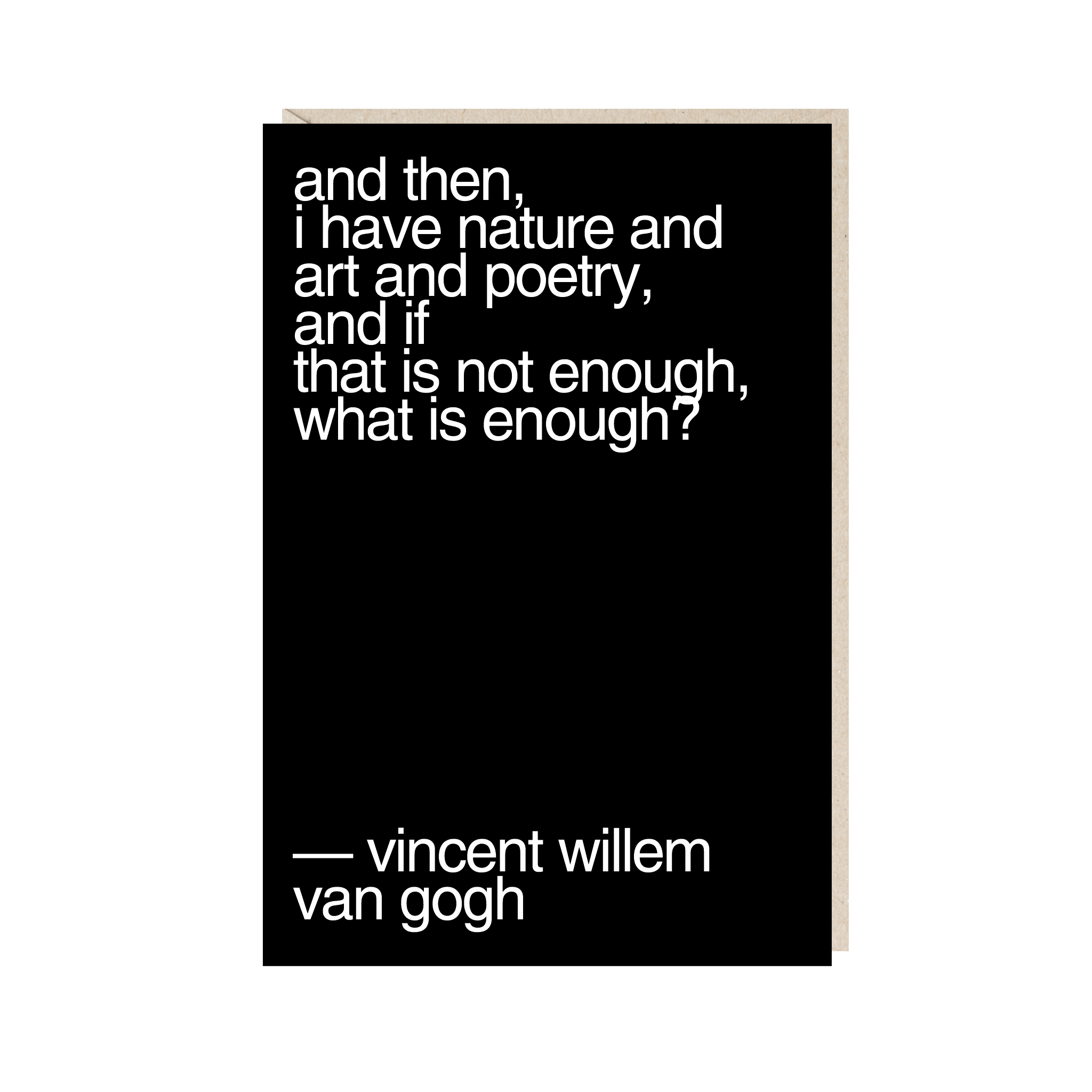 Открытка 10х15. А потом у меня есть природа, искусство и поэзия, и если этого недостаточно, то чего достаточно?