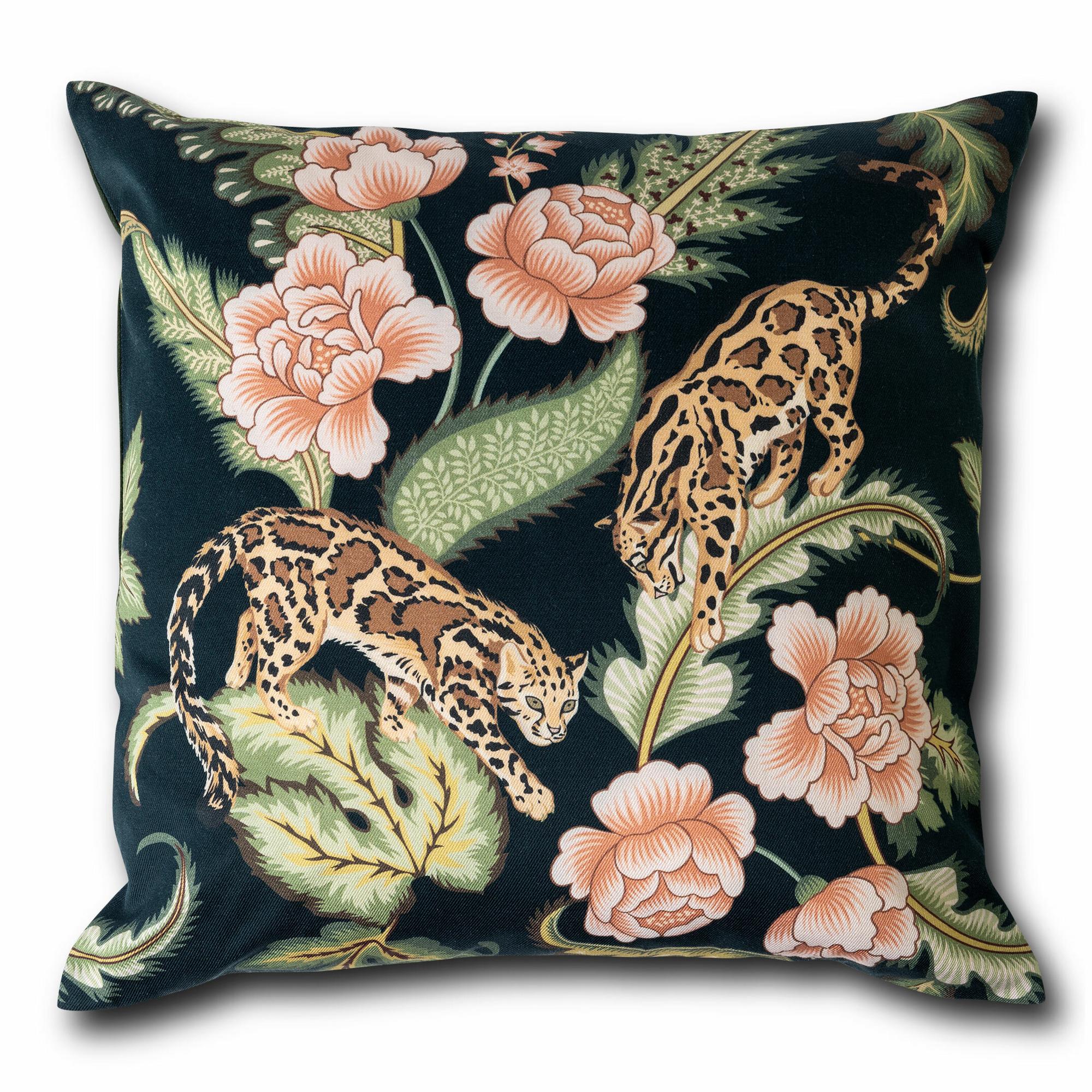 Наволочка декоративная Кошки в ночном саду, 40х40 см