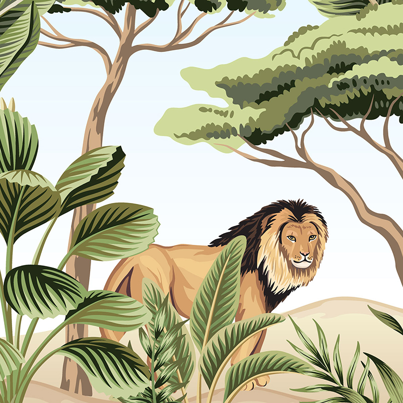 Паттерн "Сафари", вектор, 40х20 см