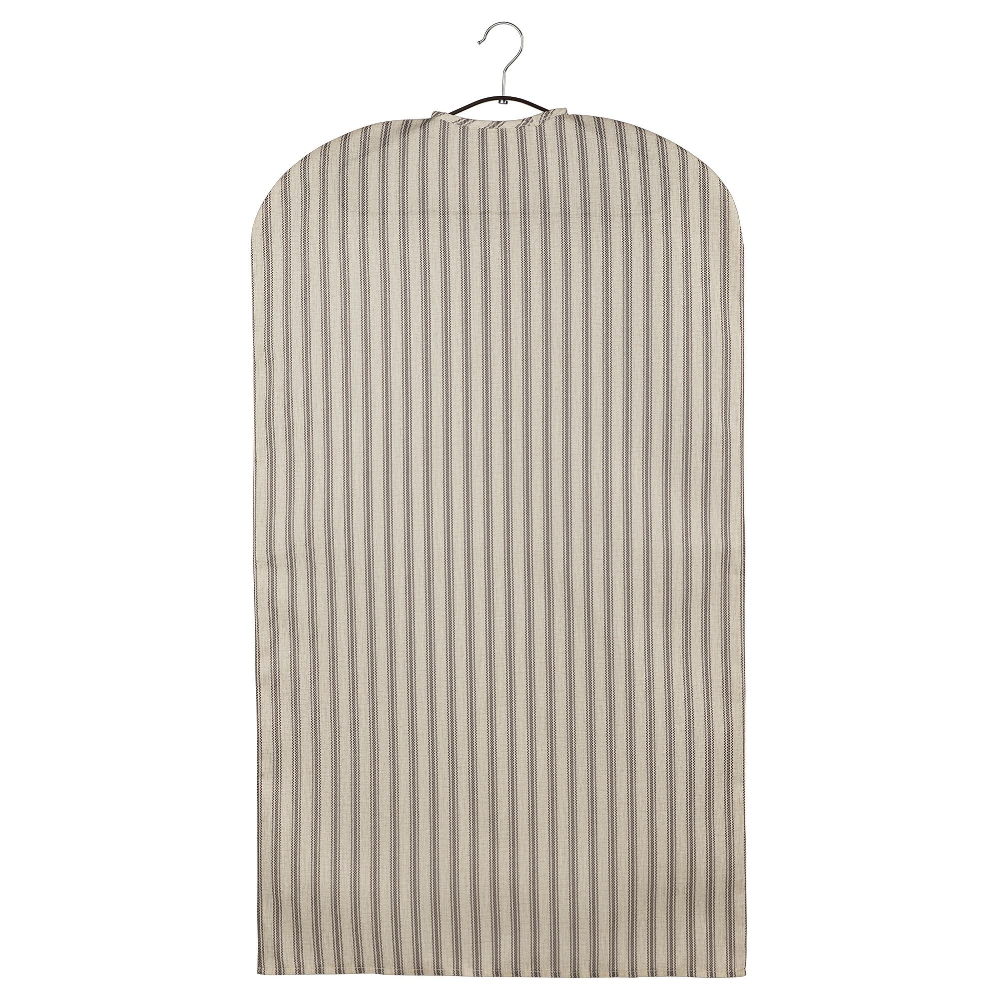RAGODLING IKEA Чехол для одежды, текстиль в полоску/бежевый антрацит, 105x60 см (ТОВАР ВЫШЕЛ ИЗ АССОРТИМЕНТА)