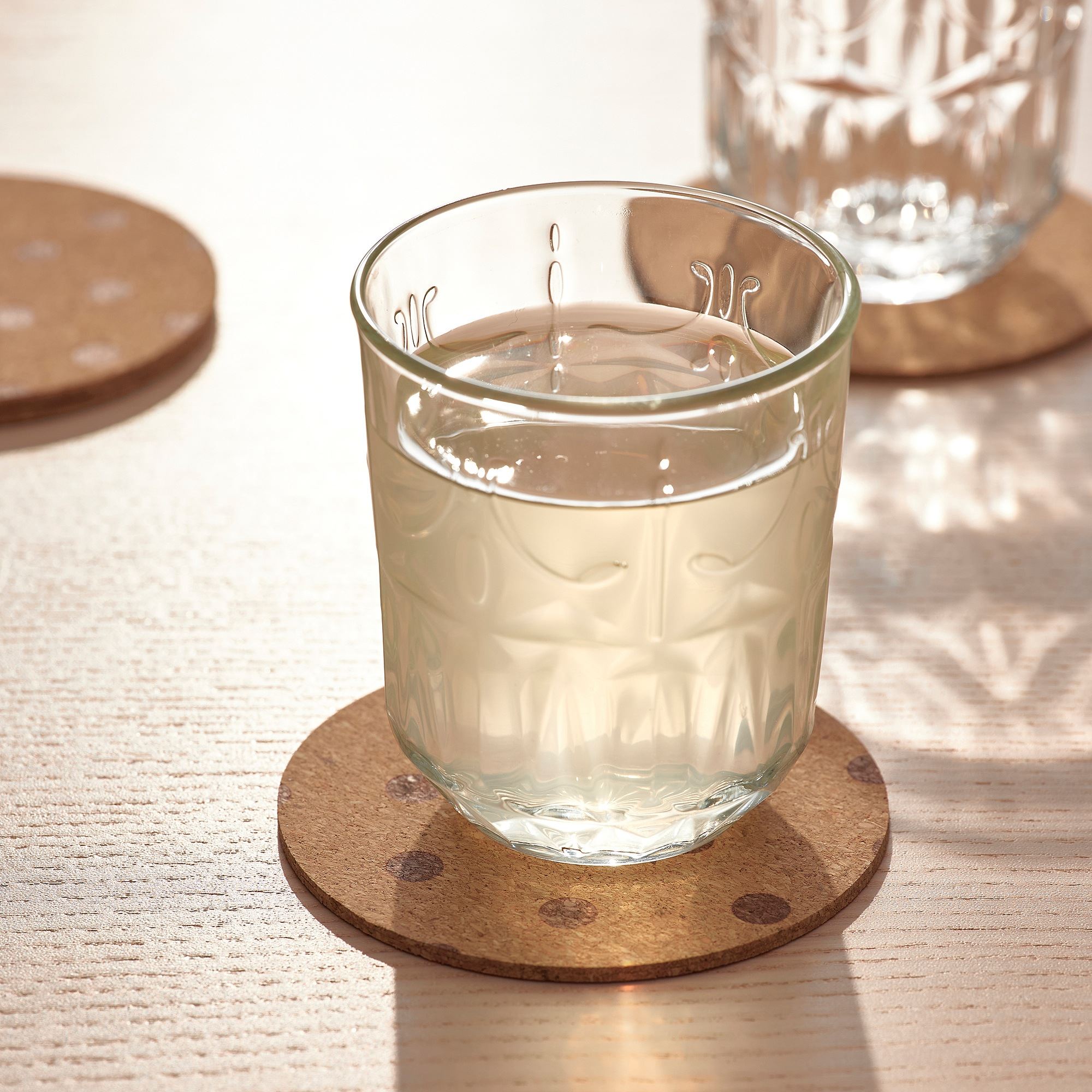 SOLABBORRE IKEA Подставка, 10 см, пробка, с рисунком