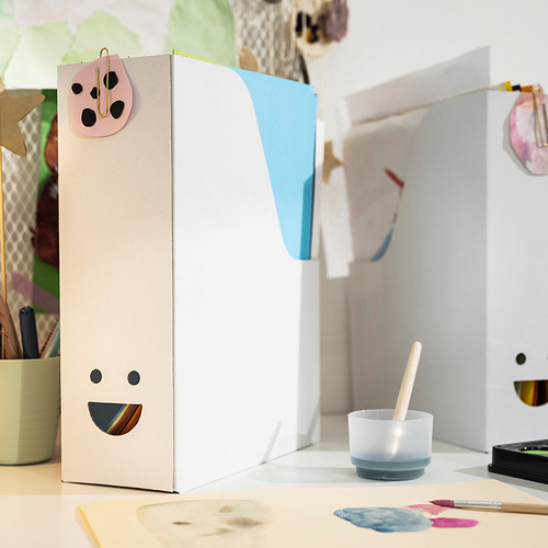 TJABBA IKEA Подставка для журналов, белый, 2 шт.