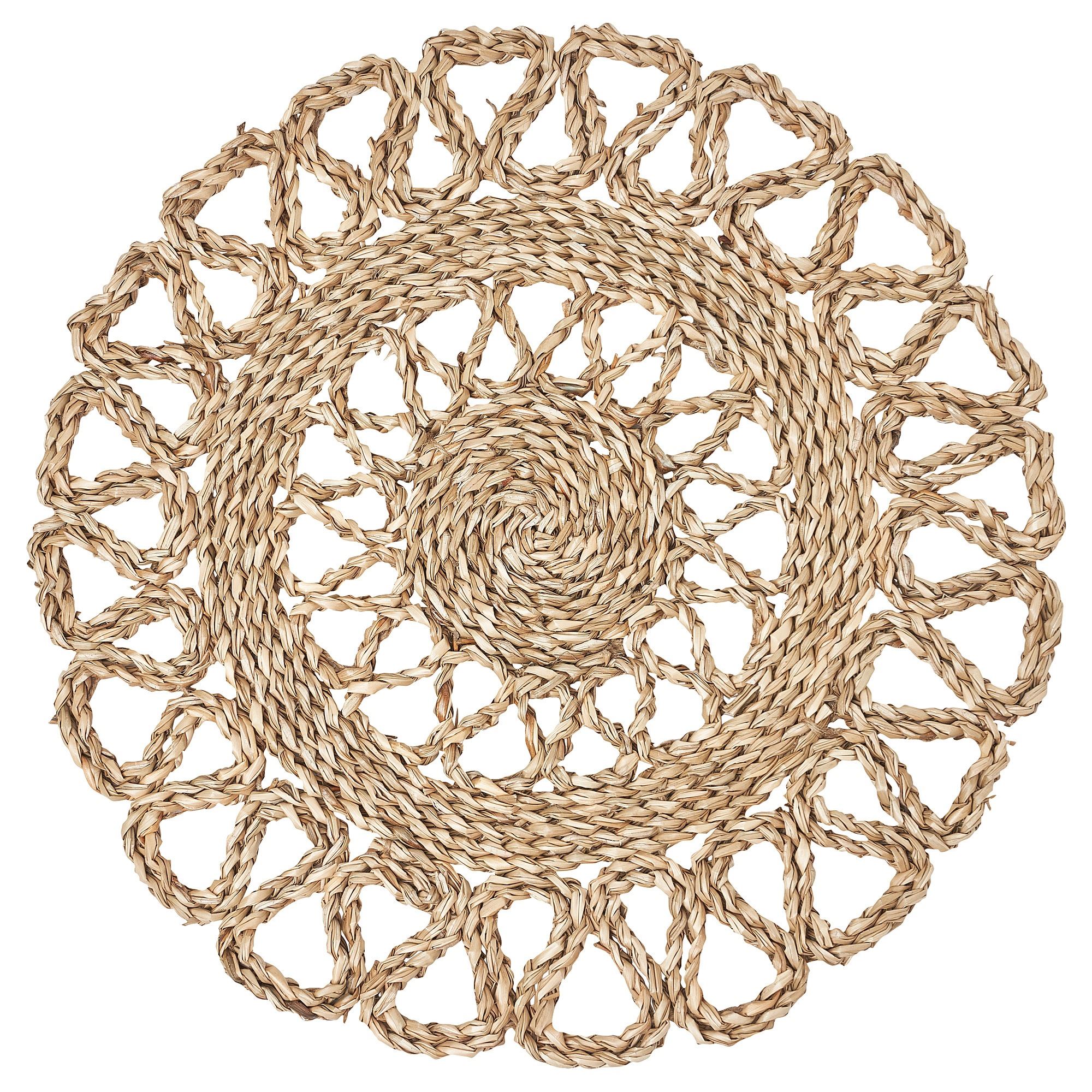 GALLSOPP IKEA Салфетка под прибор, естественный/осока ручная работа, 37 см