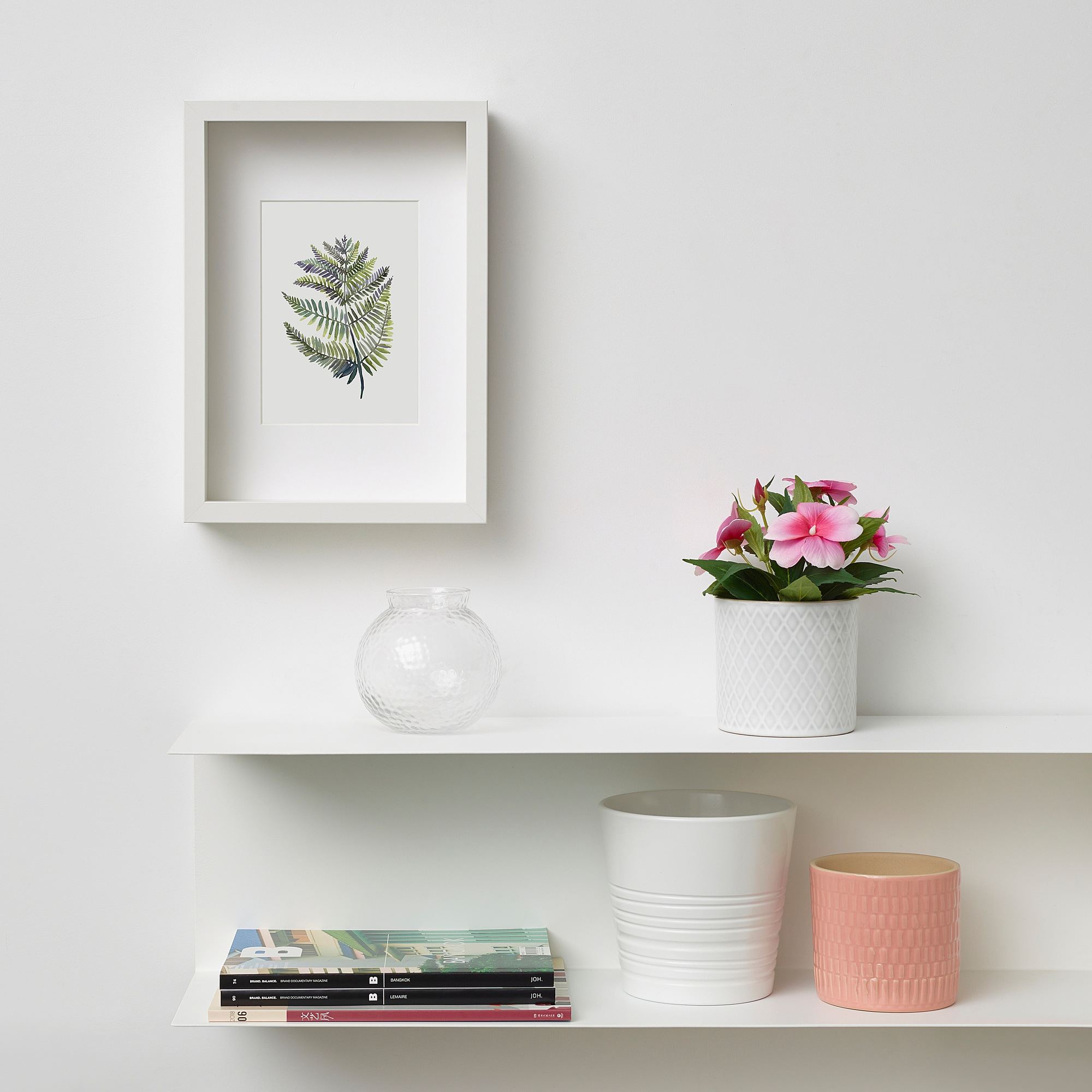 FEJKA IKEA Искусственное растение в горшке, бальзам/розовый, 9 см