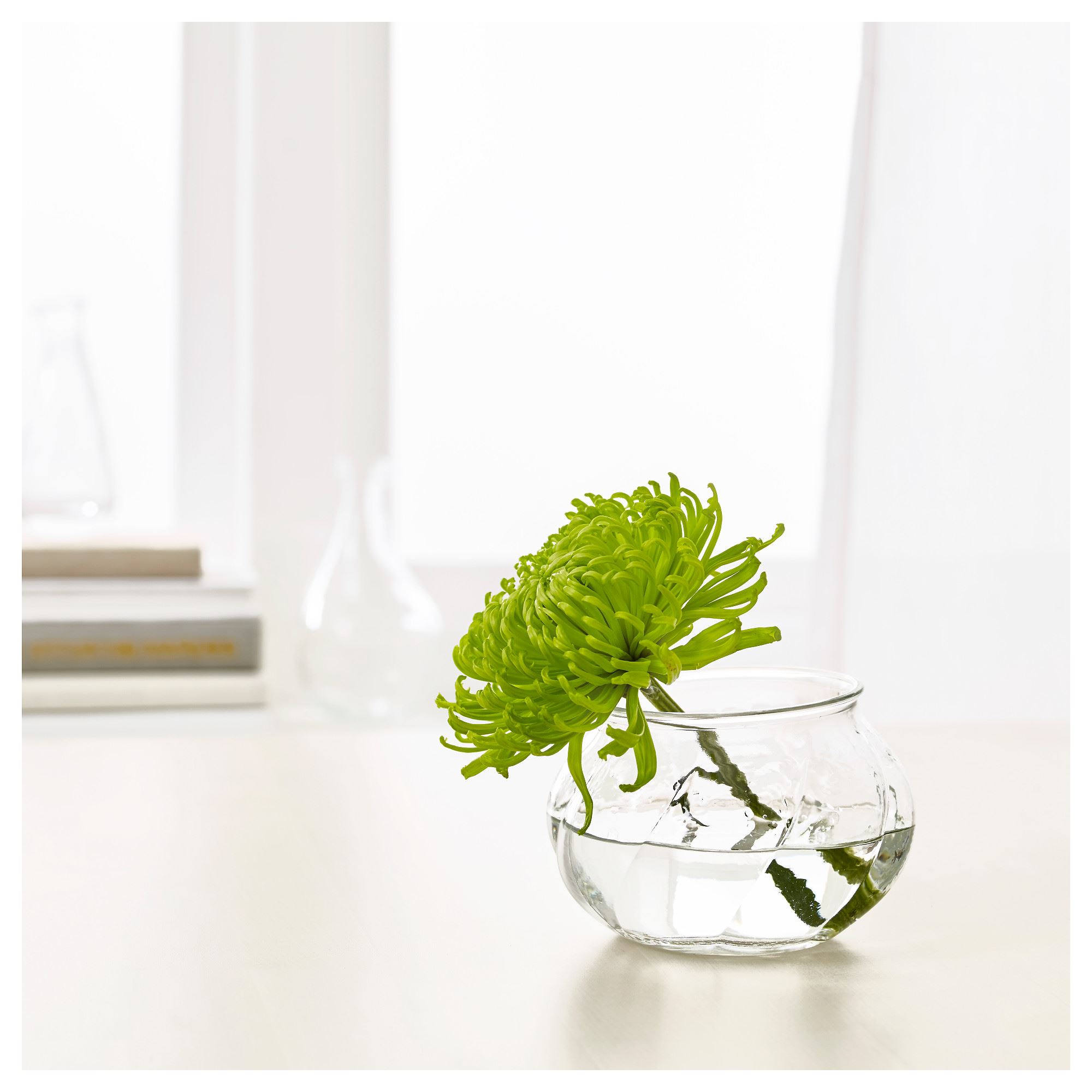 VILJESTARK IKEA Ваза, прозрачное стекло 8 см