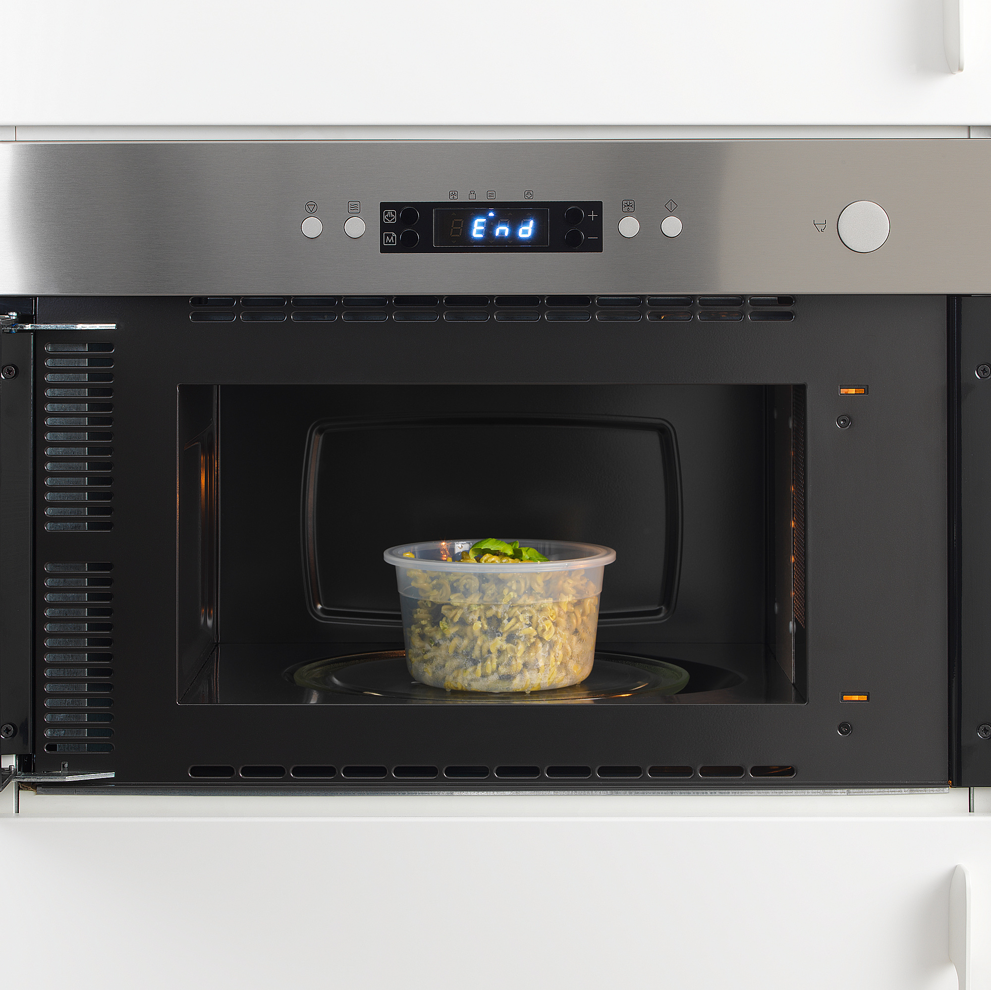 IKEA 365+ Контейнер для продуктов с крышкой, круглой формы пластик/пластик, 750 мл. 3 шт.