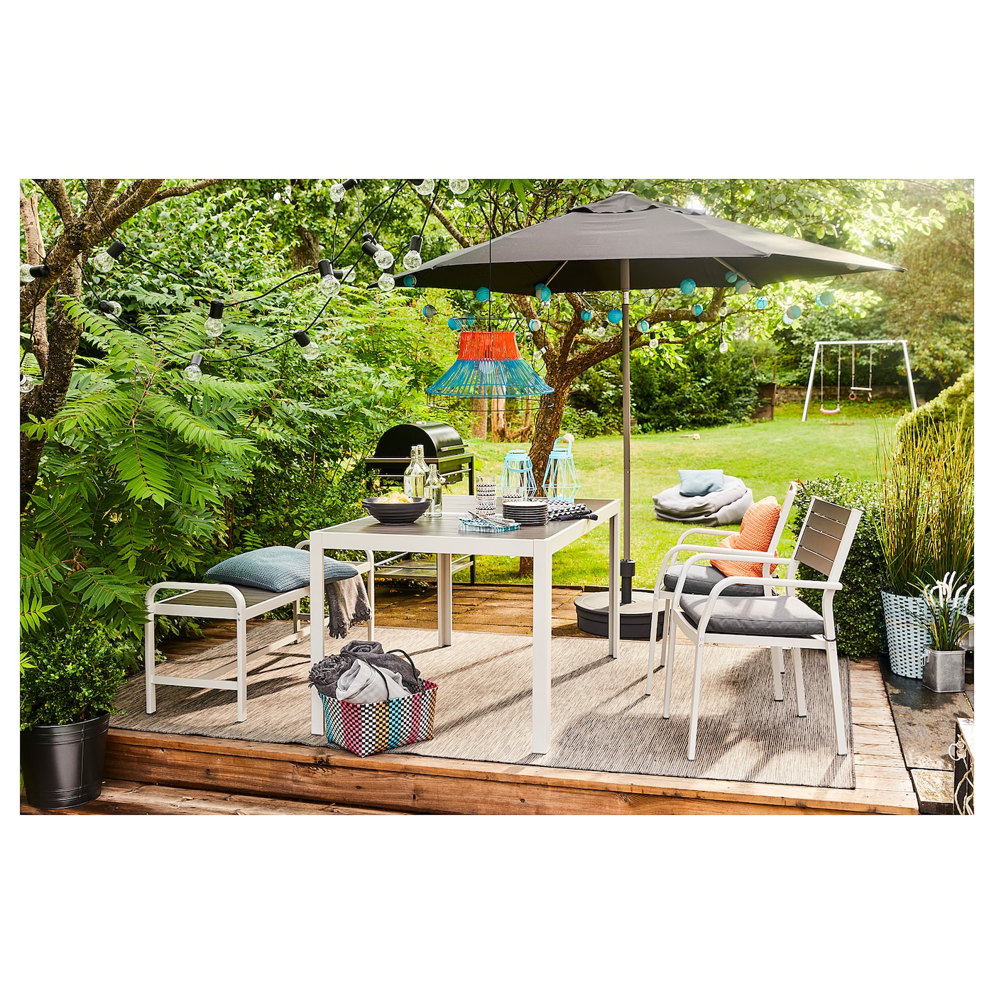 KUGGO/LINDOJA IKEA Зонт от солнца с опорой, 300 cm (ТОВАР ВЫШЕЛ ИЗ АССОРТИМЕНТА)