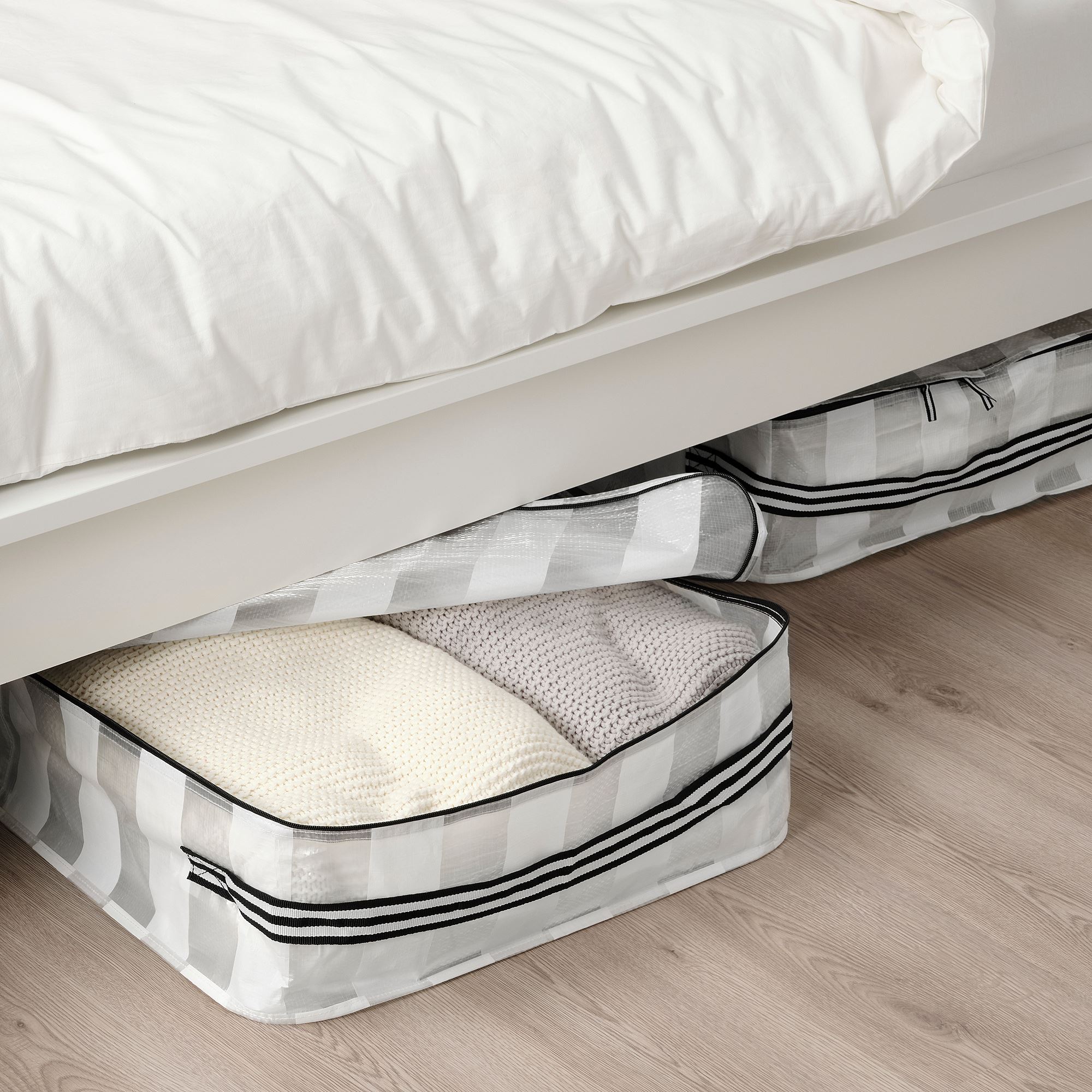 GORSNYGG IKEA Сумка для хранения, 55x49x19 см, белый/прозрачный