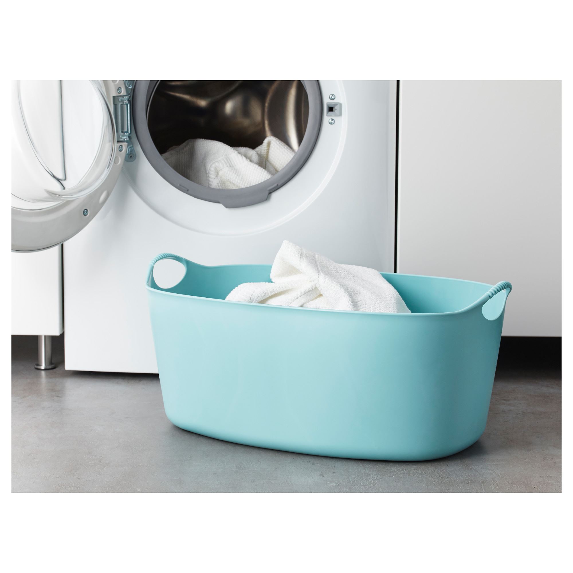 TORKIS IKEA Гибкая корзина д/белья, 35 л, синий