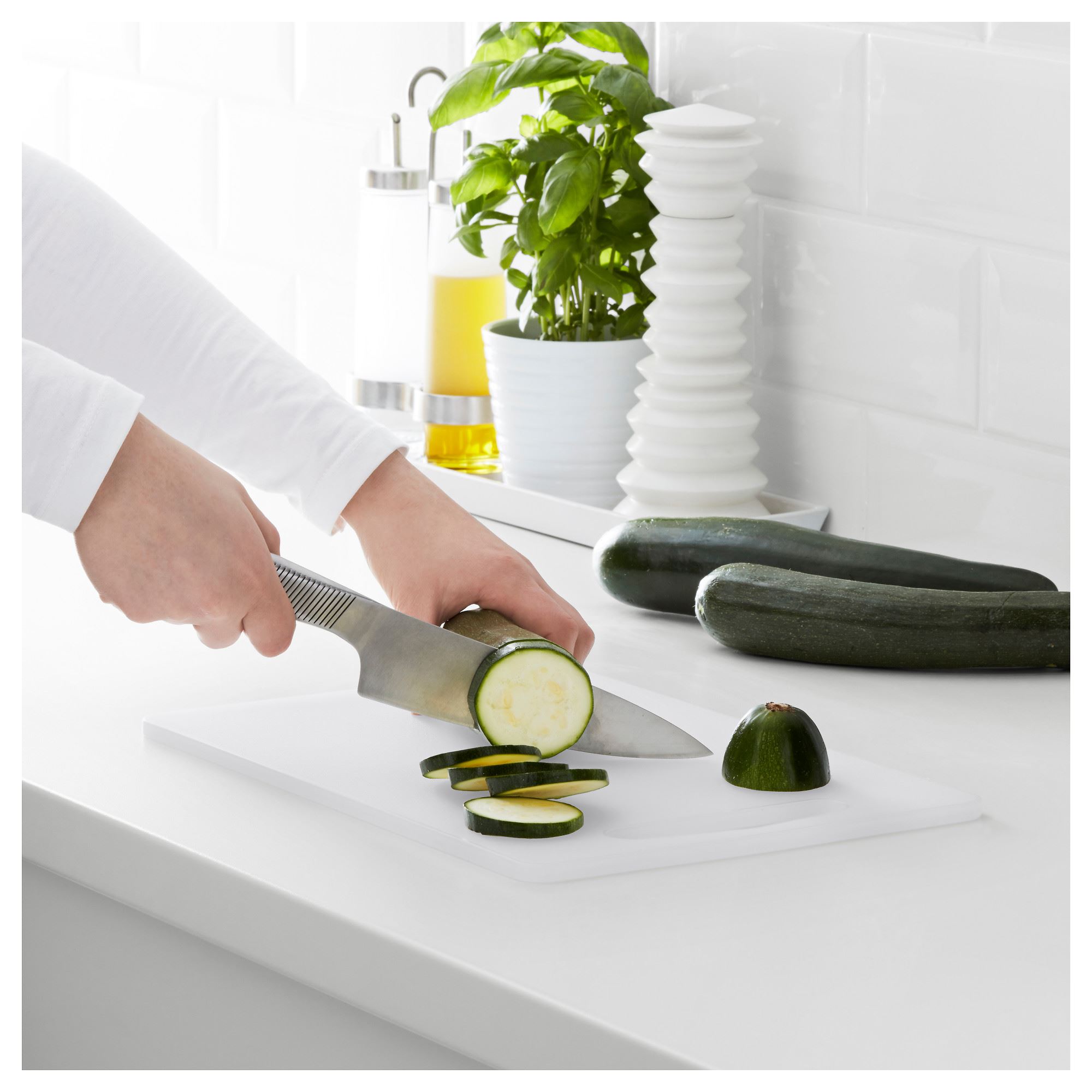 LEGITIM IKEA ЛЕГИТИМ Разделочная доска, белый, 34x24 см