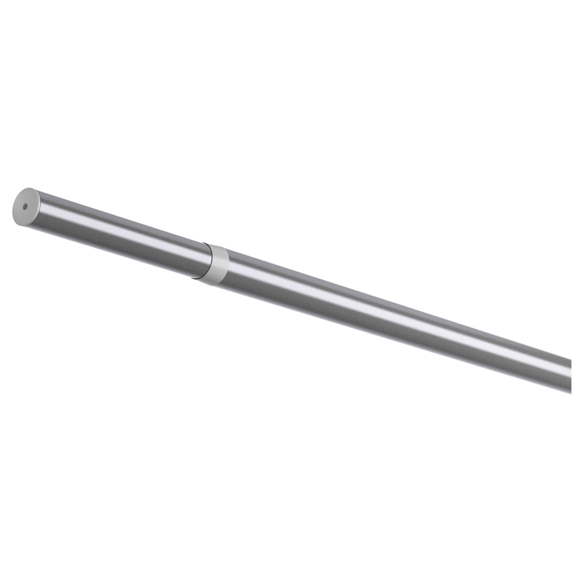 HUGAD IKEA ХУГАД Карниз гардинный, серебристый 210-385 см