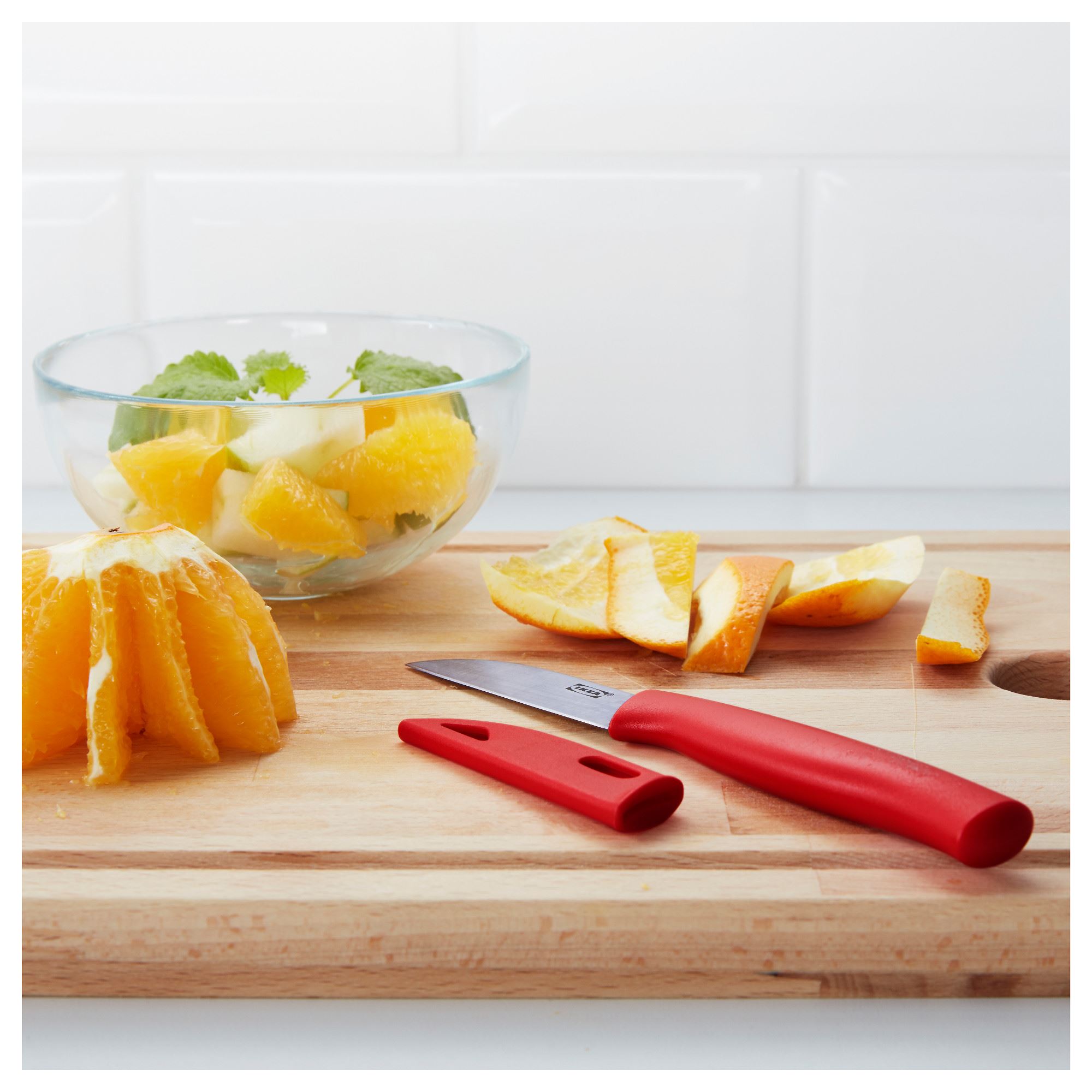 СКАЛАД IKEA нож для овощей, красный (ТОВАР ВЫШЕЛ ИЗ АССОРТИМЕНТА)