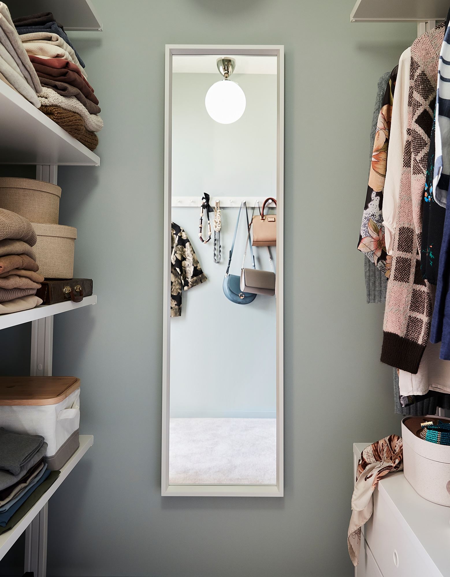 NISSEDAL IKEA Зеркало, белый 40x150 см