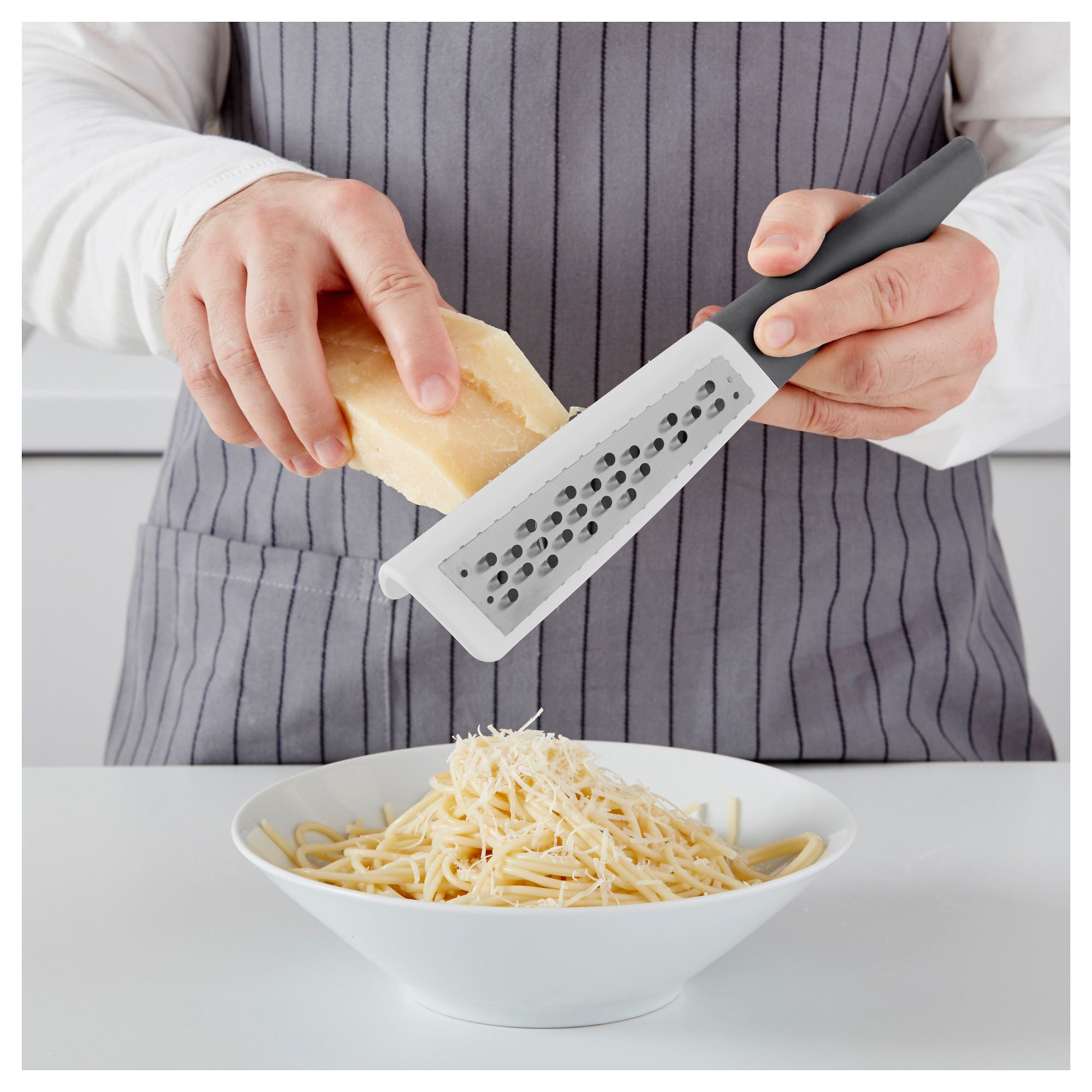 STRALANDE IKEA Терка с ручкой, нержавеющая сталь/темно-серая (ТОВАР ВЫШЕЛ ИЗ АССОРТИМЕНТА)