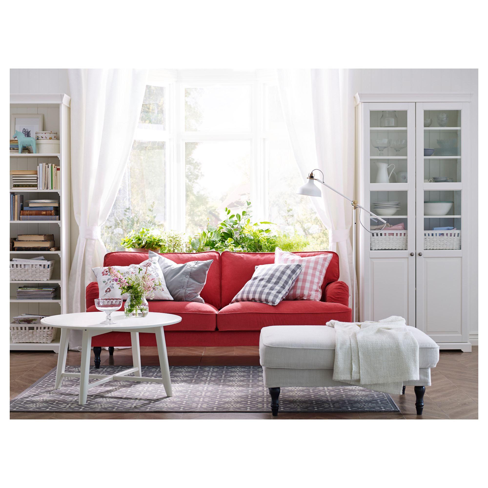 KRAGSTA IKEA Журнальный стол, белый 90 см