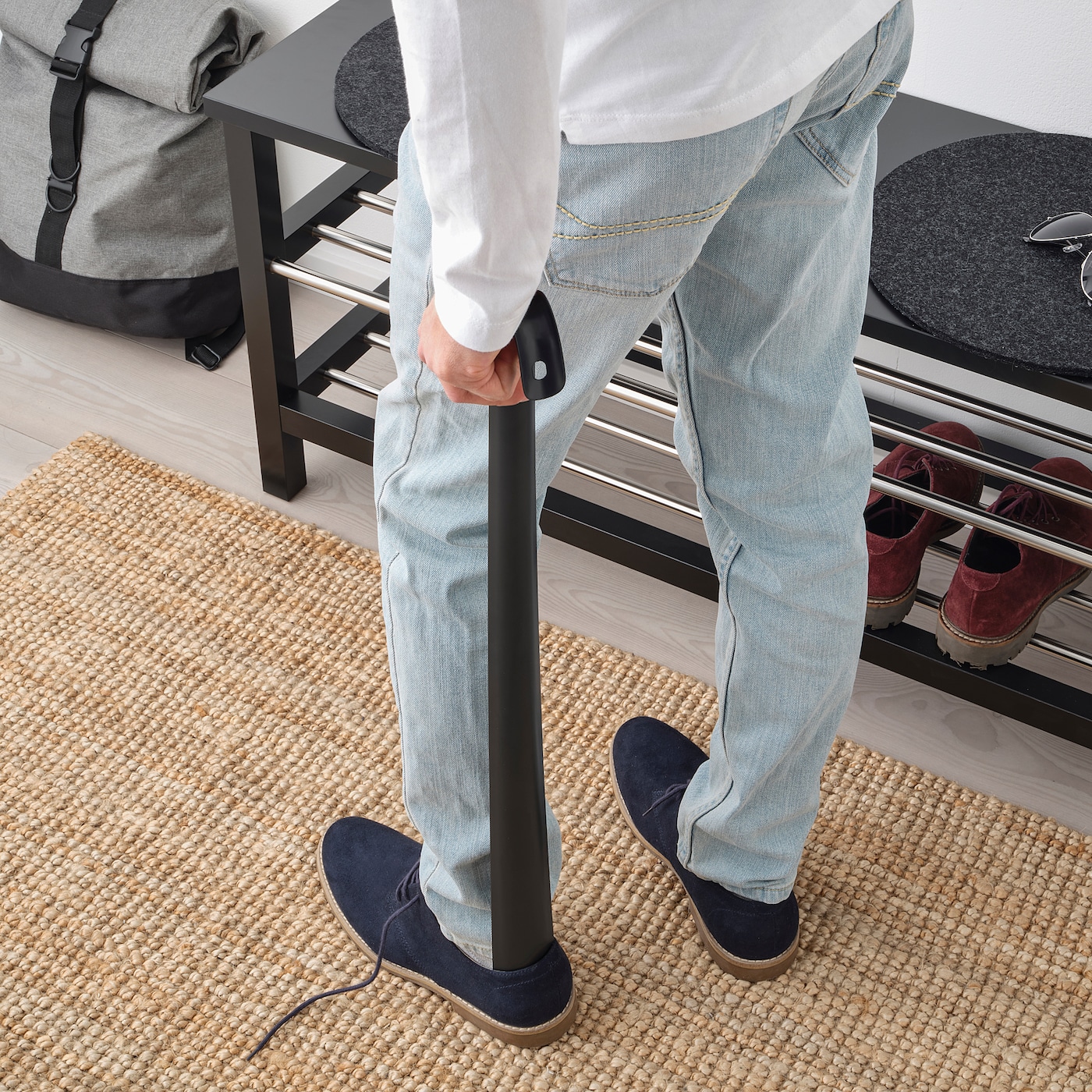 OMTANKSAM IKEA Рожок для обуви, антрацит