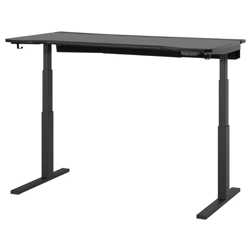 UTMANING IKEA Геймерский стол-трансформер, электрический/чёрный, 160x80 см