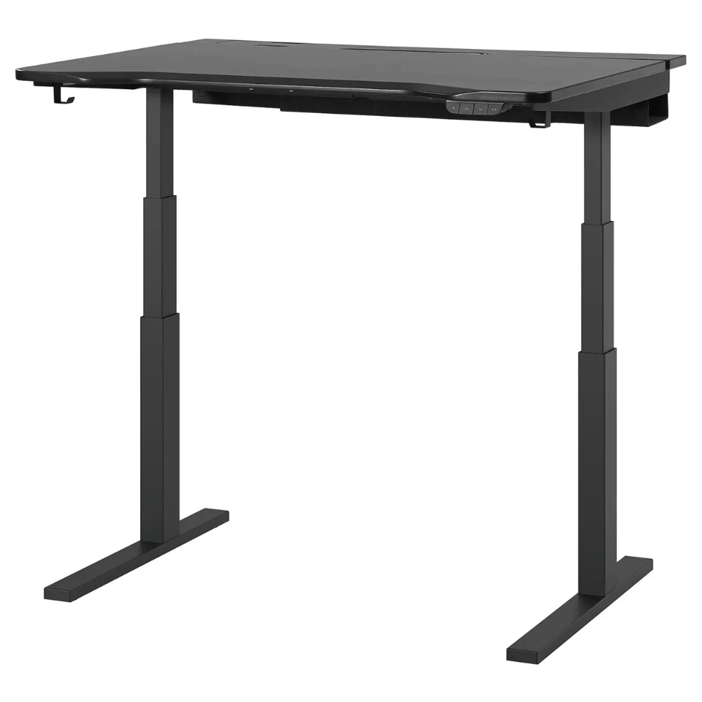 UTMANING IKEA Геймерский стол-трансформер, электрический/чёрный, 120x80 см