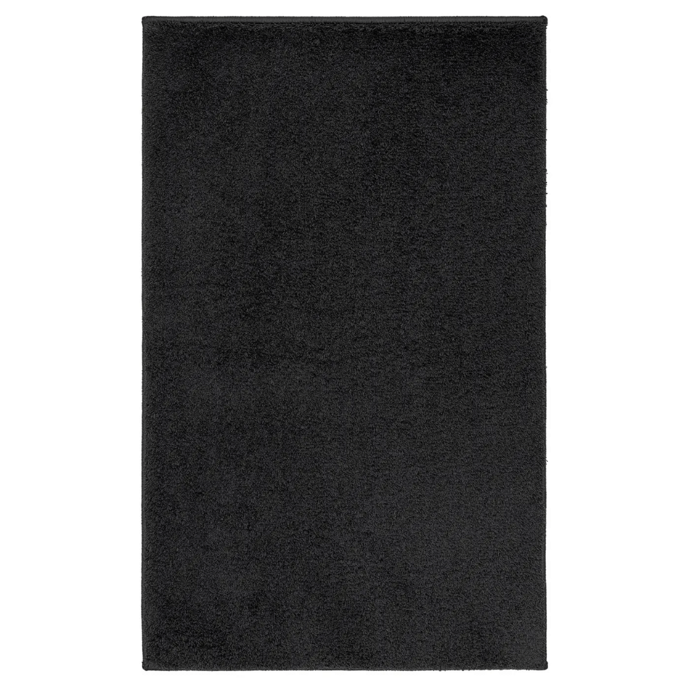 BACKMARA Коврик для ванной, чёрный, 40x60 см
