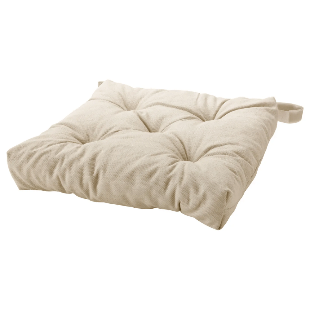 MALINDA IKEA Подушка на стул, светло-бежевый, 40/35x38x7 см