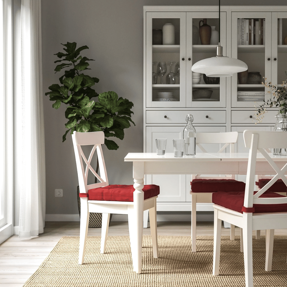 MALINDA IKEA Подушка на стул, темно-красный, 40/35x38x7 см