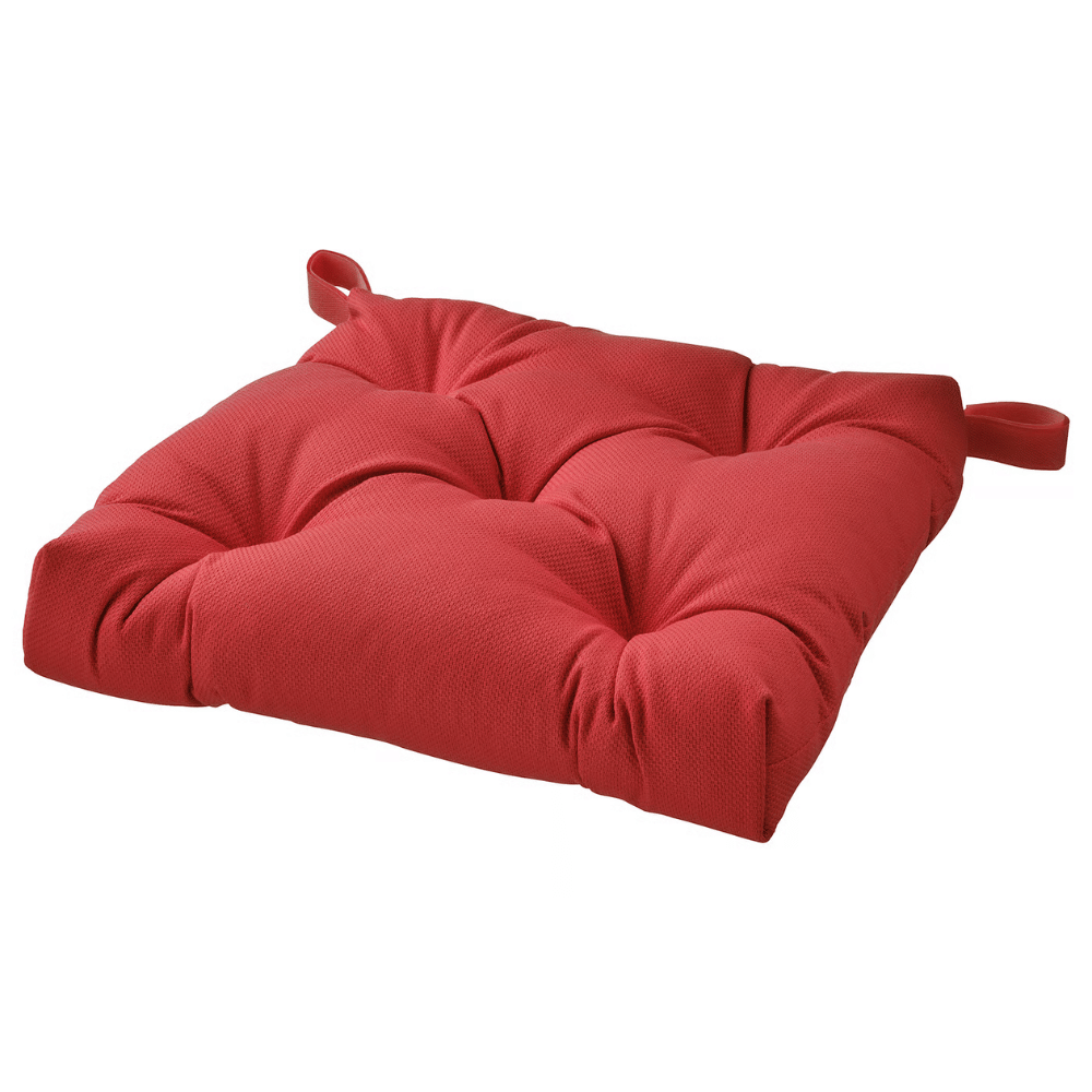 MALINDA IKEA Подушка на стул, темно-красный, 40/35x38x7 см