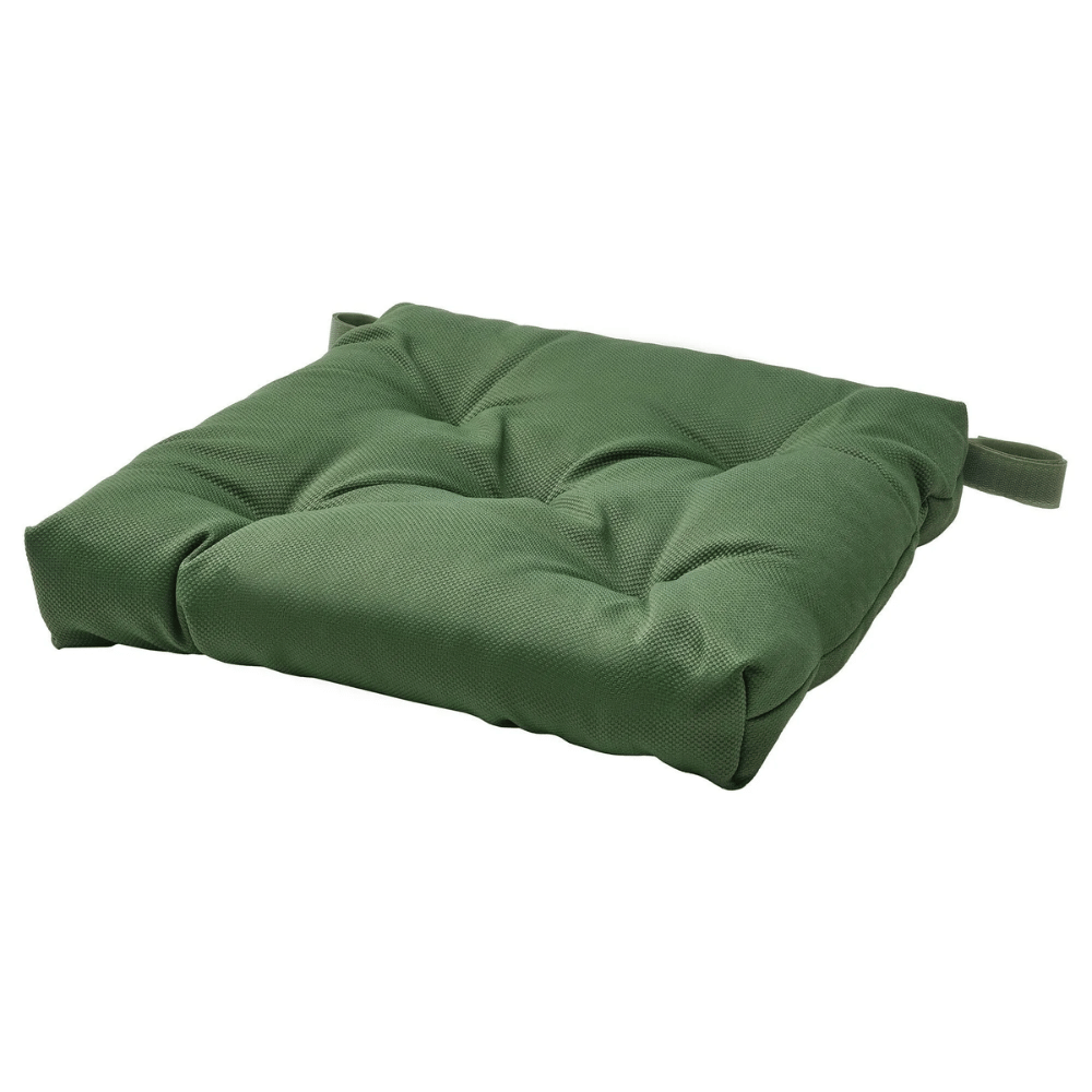 MALINDA IKEA Подушка на стул, зеленый, 40/35x38x7 см