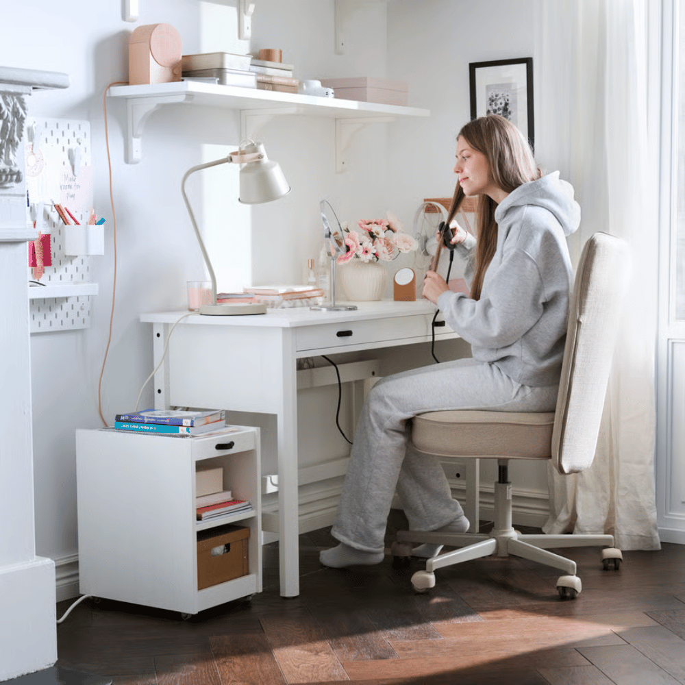 BRYTNING IKEA Письменный стол, белый, 110x53x75 см