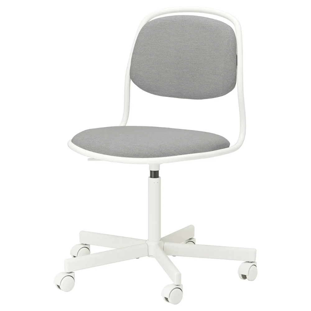ORFJALL IKEA Рабочий стул, белый/Vissle светло-серый