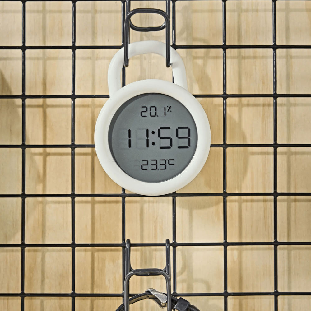 ORNVRAK IKEA Часы с гигрометром/термометром, белый, 8x3 см