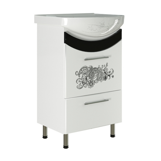 Тумба для ванной "Радуга-50" Цветы под ум.Арго-50