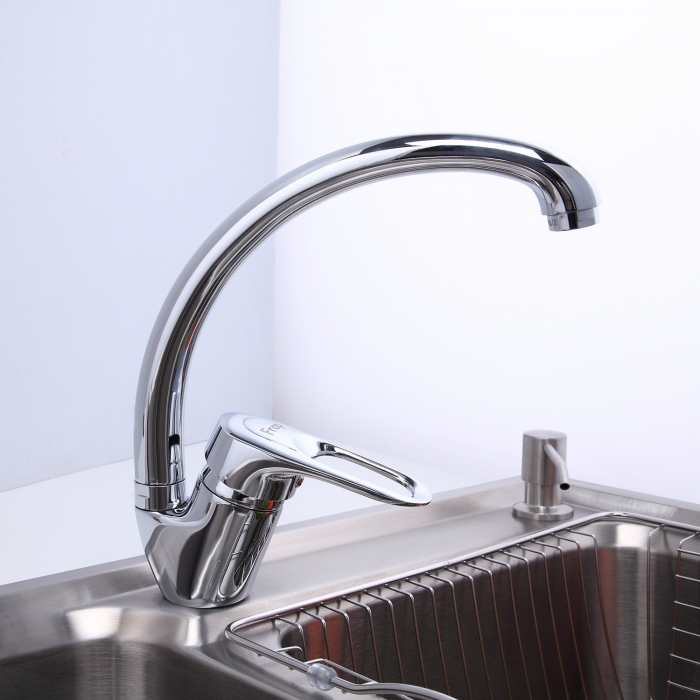 Смеситель для кухни 4104-2F 40к  FRAP с отв боковая п/гайку