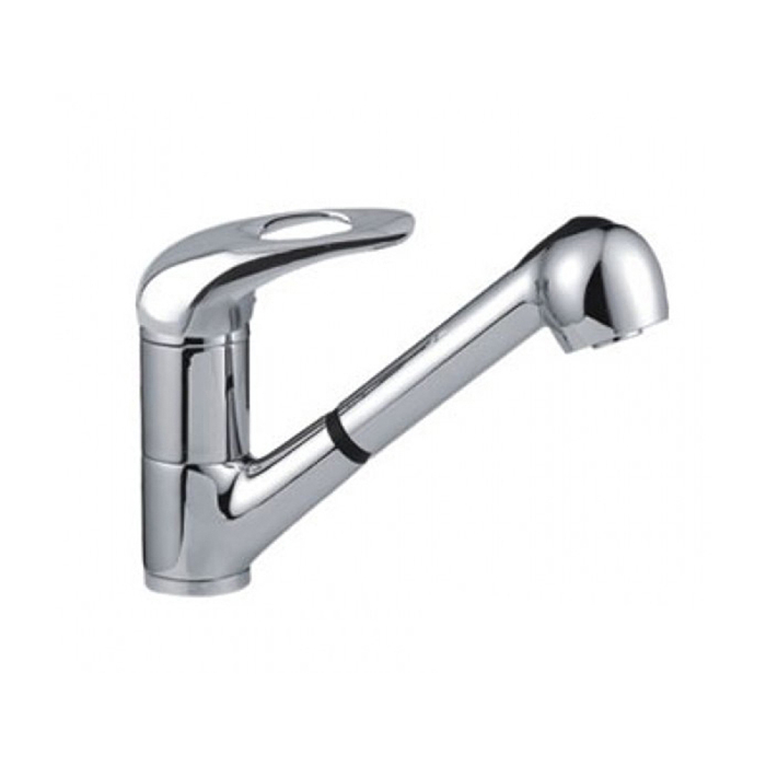 Смеситель для кухни душ 6002-BF 40к  FRAP с отв, выдвижная лейка