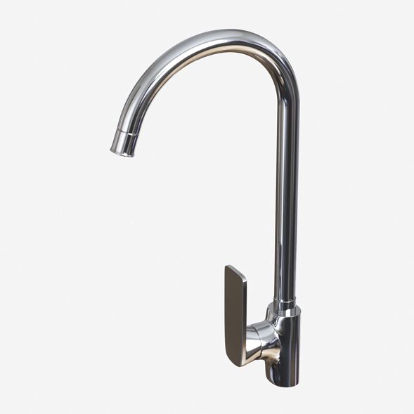 Смеситель ML12-032 для кухни 40k  высокий излив боковая ручка (без подводки) MIXLINE