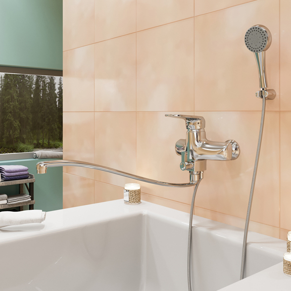 Смеситель ML13-02 для ванны и умывальника 40k  MIXLINE