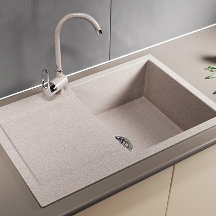 Мойка из искусственного мрамора GM31 495*770ММ