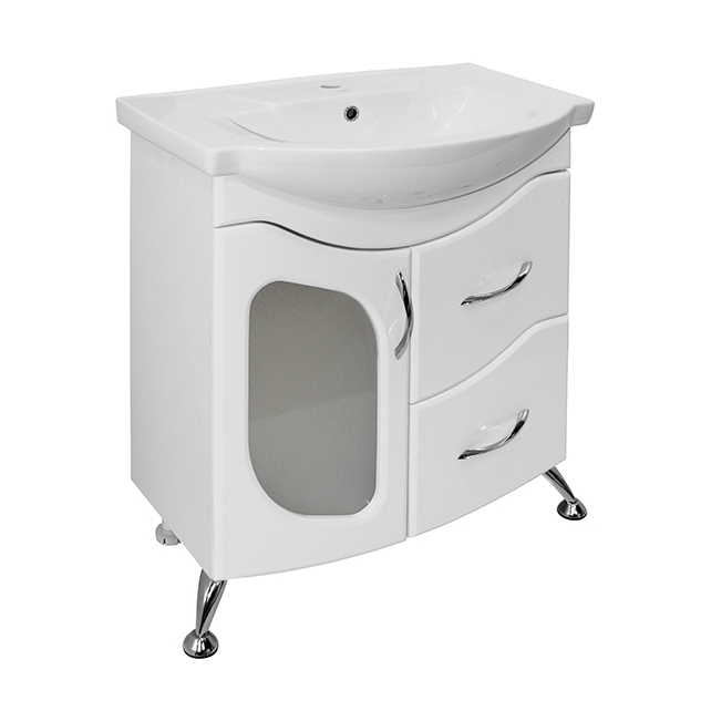 Тумба для ванной АССОЛЬ-75 под ум.Элеганс-75 (ПВХ)