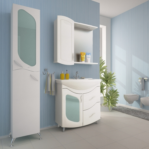 Шкаф навесной "Ассоль-75" с подсветкой (ПВХ)