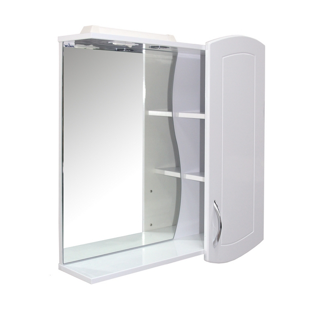 Шкаф навесной "Ассоль-75" с подсветкой (ПВХ)