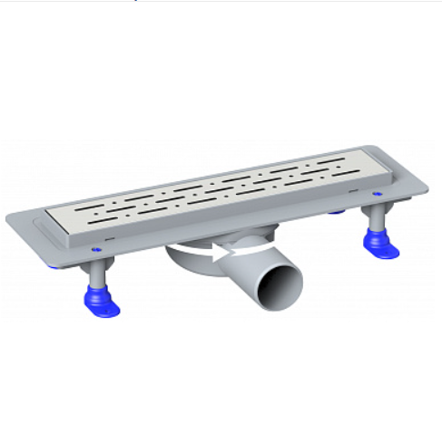 Душевой лоток LORANTO PRIME LINE боковой сток D-50,360*