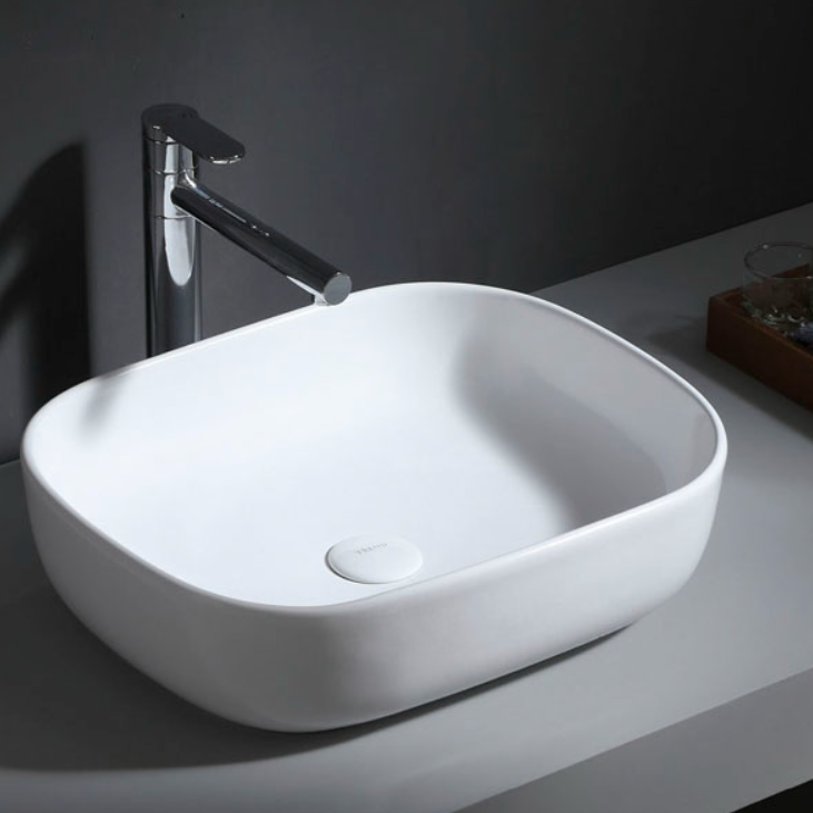 Раковина накладная (белая) AZ-41015 50х40х13,5 Azario