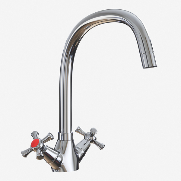 Смеситель ML10-032 для кухни 1/2 кер. высокий излив (без подводки) MIXLINE