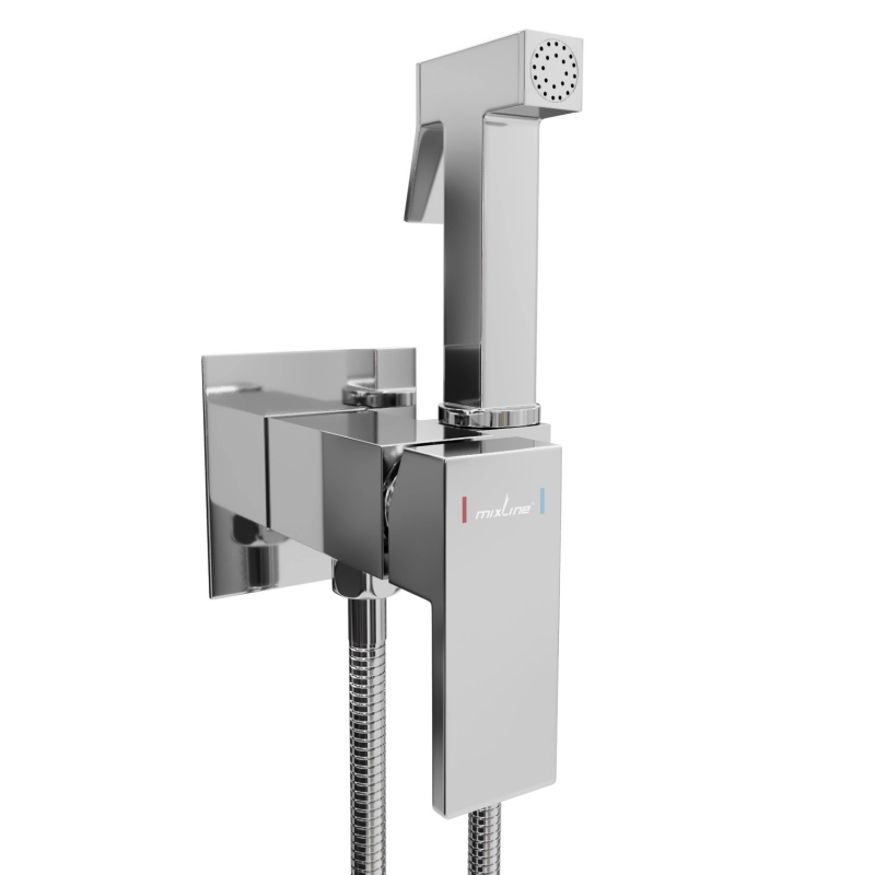 Смеситель ML31-082 с гигиен.лейкой 25к встраиваемый MIXLINE