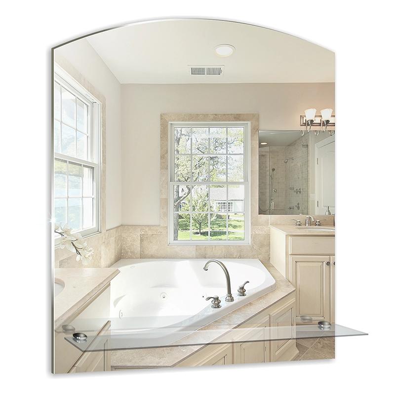 Зеркало Шанс 500*580 с полкой Mixline